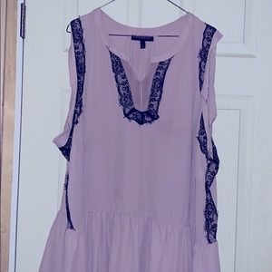 Lane Bryant Sleeveless Blush Pink Blouse 26/28